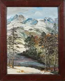 Untitled by Ve Franklin, Oil on board -, sold Aug 2026