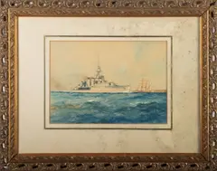 Under the White Ensign by William Minshall Birchall, 1927, Watercolour -, offered Aug 2026