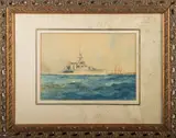 Under the White Ensign by William Minshall Birchall, 1927, Watercolour -, offered Aug 2026
