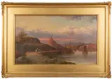 A river scene by George Henry Jenkins, 1874, Oil on board -, offered Jul 2026