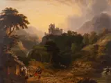 Study of a castle by John Anthony Puller, Oil on canvas -, sold Jul 2026
