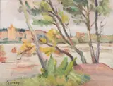 Le Rhone a Avignon by Abel Lauvray, Oil on canvas -, offered Jul 2026