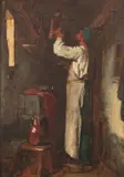 A Belgian Innkeeper - Oil by Josse Impens, Oil on panel - Unsigned -, sold Jul 2026