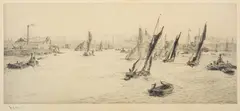 Greenwich Reach by William Lionel Wyllie, Etching -16 x, offered Jul 2026