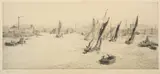 Greenwich Reach by William Lionel Wyllie, Etching -16 x, offered Jul 2026