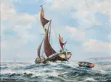 Meeting the Swell by Robin Goodwin, Oil on board -, offered Jul 2026