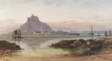 A study of St Michael's Mount by George Henry Jenkins, Watercolour -, sold Jul 2026