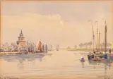 In W. Flanders by Herbert William Gibbs, 1905, Watercolour on paper -, offered Jul 2026