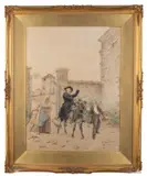 Untitled by Vincent J.-Baptiste Chevilliard, Watercolour on paper, a pair - Each signed lower right - Each, offered Jul 2026