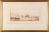 Fishing boats at low tide - Watercolour by Samuel Owen, 1820, Watercolour -, offered Jul 2026
