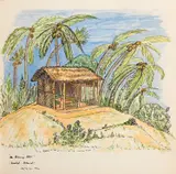 An artist's sketch book of by Vivien Milburn, watercolour, sold Jul 2026