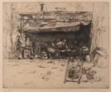 Chaudronniers Ambulante by Auguste Brouet, Etching -, offered Jul 2026