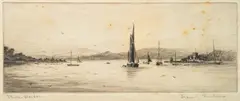Poole Harbour by Frank Harding, Etching -, sold Jul 2026