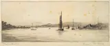 Poole Harbour by Frank Harding, Etching -, sold Jul 2026