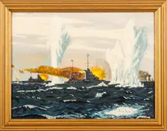 'Disputed Passage by H.. Johnson, 1965, Oil on board -, sold Jun 2026