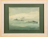 'Narvik - a study of HMS Warspite and the Tribal class by C W Lindsay-Blee, drawing, sold Jun 2026