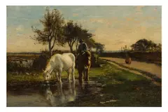 Untitled by Mark Fisher, oil on canvas, offered Jan 2025