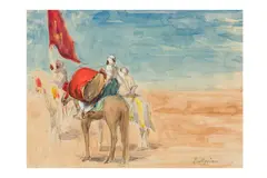 Untitled by Louis Appian, watercolour and pencil, offered Jan 2025
