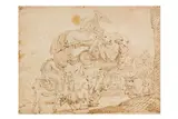 Untitled by Cornelis de Wael, ink, offered Jan 2025