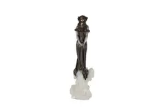 And françois eugène rousseau by Julien Caussé, bronze and glass, sold Dec 2024