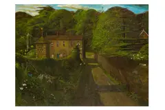 Untitled by John Shelley, oil on board, offered Nov 2024