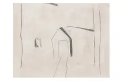 Untitled by Francis Davison, oil and pencil on board, offered Nov 2024