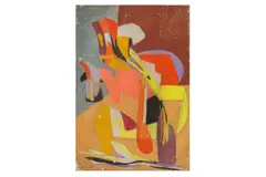 Untitled by Stanley William Hayter, oil on panel, offered Nov 2024