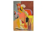 Untitled by Stanley William Hayter, oil on panel, offered Nov 2024