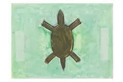 Untitled by Peter Kinley, oil on paper, offered Nov 2024