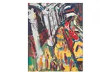 Untitled by Arnold van Praag, oil on board, offered Nov 2024