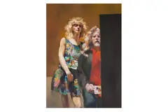 Untitled by Robert Lenkiewicz, oil on board, offered Nov 2024