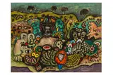 C.b.e., h.r.s.w., r.a. (british, 1920-2014) by Alan Davie, oil on board, offered Nov 2024