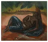 Untitled by Leon Underwood, oil on canvas, offered Nov 2024