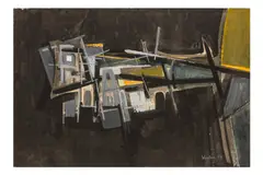Untitled by Bryan Wynter, gouache, offered Nov 2024