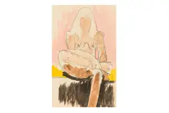 Untitled by Josef Herman, pencil and watercolour, offered Nov 2024
