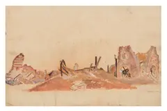Untitled by William Rothenstein, 1918, watercolour, offered Nov 2024