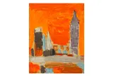 Untitled by Peter Kinley, oil and pencil on card, offered Nov 2024