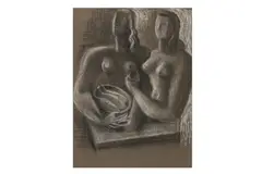 C.b.e., r.a. (british, 1886-1963) by Frank Dobson, charcoal and chalk, offered Nov 2024