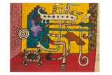 C.b.e., h.r.s.w., r.a. (british, 1920-2014) by Alan Davie, gouache, offered Nov 2024