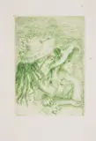 Le Chapeau épinglé by Pierre-Auguste Renoir, Etching with drypoint printed in green, sold Jul 2024