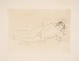 Femme Nue Couchée by Pierre-Auguste Renoir, Drypoint, sold Jul 2024