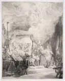 The Death of the Virgin by Rembrandt Harmensz van Rijn, Etching and drypoint, sold Jul 2024