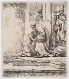 The Return of the Prodigal Son by Rembrandt Harmensz van Rijn, Etching, sold Jul 2024