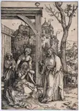 Christ Taking Leave of His Mother by Albrecht Durer, Woodcut, circa, sold Jul 2024