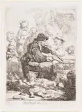 The Pancake Woman by Rembrandt Harmensz van Rijn, Etching, sold Jul 2024