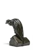 Eagle with prey by Guido Righetti, Bronze, sold Jun 2024