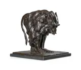 Baboon by Guido Righetti, 1917, Bronze, sold Jun 2024