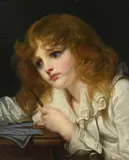 The young mathematician by Jean-Baptiste Greuze, Oil on canvas, sold Jun 2024