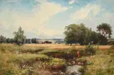 An angus landscape by George Whitton Johnstone, Oil on canvas, sold Jun 2024