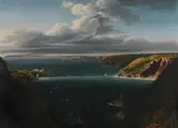 Guernsey from la coupée by Philip John Ouless, Oil on canvas, sold Jun 2024